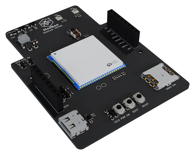 ModBee HAT LTE A7670G cellular board