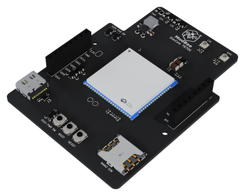 HAT LTE A7670G from the side